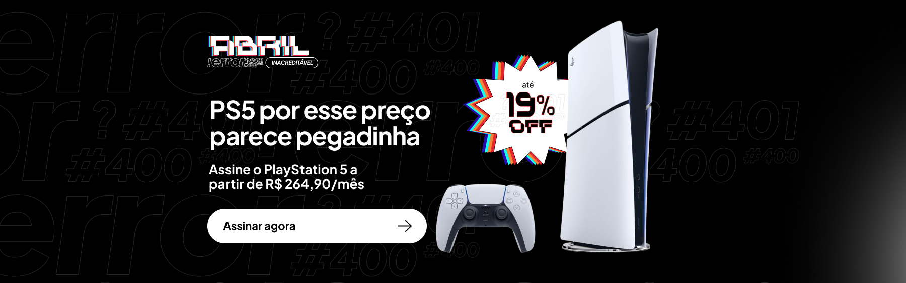 [PROMO] Abril Inacreditável - PS5